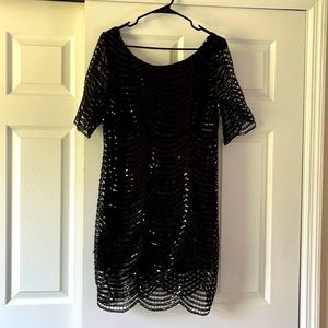 Sexy black sequin dress!!! Great for parties, weddings, nights on the town!